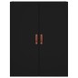 vidaXL Credenza Nera 69,5x34x180 cm in Legno Multistrato vidaXL Credenza Nera 69,5x34x180 cm in Legno Multistrato