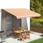 Tessuto di Ricambio per Tenda da Sole Giallo e Arancio 4,5x3 m Tessuto di Ricambio per Tenda da Sole Giallo e Arancio 4,5x3 m