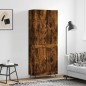 vidaXL Credenza Rovere Fumo 69,5x34x180 cm in Legno Multistrato vidaXL Credenza Rovere Fumo 69,5x34x180 cm in Legno Multistrato