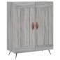 vidaXL Credenza Grigio Sonoma 69,5x34x180 cm in Legno Multistrato vidaXL Credenza Grigio Sonoma 69,5x34x180 cm in Legno Multistrato