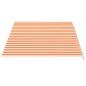 Tessuto di Ricambio per Tenda da Sole Giallo e Arancio 4,5x3 m Tessuto di Ricambio per Tenda da Sole Giallo e Arancio 4,5x3 m