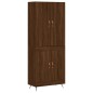 vidaXL Credenza Rovere Marrone 69,5x34x180 cm in Legno Multistrato vidaXL Credenza Rovere Marrone 69,5x34x180 cm in Legno Multistrato