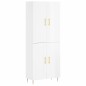 vidaXL Credenza Bianco Lucido 69,5x34x180 cm in Legno Multistrato vidaXL Credenza Bianco Lucido 69,5x34x180 cm in Legno Multistrato