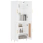 vidaXL Credenza Bianco Lucido 69,5x34x180 cm in Legno Multistrato vidaXL Credenza Bianco Lucido 69,5x34x180 cm in Legno Multistrato