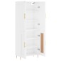 vidaXL Credenza Bianco Lucido 69,5x34x180 cm in Legno Multistrato vidaXL Credenza Bianco Lucido 69,5x34x180 cm in Legno Multistrato