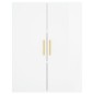 vidaXL Credenza Bianco Lucido 69,5x34x180 cm in Legno Multistrato vidaXL Credenza Bianco Lucido 69,5x34x180 cm in Legno Multistrato