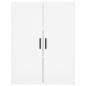 vidaXL Credenza Bianca 69,5x34x180 cm in Legno Multistrato vidaXL Credenza Bianca 69,5x34x180 cm in Legno Multistrato