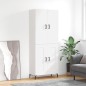 vidaXL Credenza Bianco Lucido 69,5x34x180 cm in Legno Multistrato vidaXL Credenza Bianco Lucido 69,5x34x180 cm in Legno Multistrato