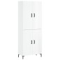 vidaXL Credenza Bianco Lucido 69,5x34x180 cm in Legno Multistrato vidaXL Credenza Bianco Lucido 69,5x34x180 cm in Legno Multistrato