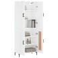 vidaXL Credenza Bianco Lucido 69,5x34x180 cm in Legno Multistrato vidaXL Credenza Bianco Lucido 69,5x34x180 cm in Legno Multistrato