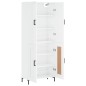 vidaXL Credenza Bianco Lucido 69,5x34x180 cm in Legno Multistrato vidaXL Credenza Bianco Lucido 69,5x34x180 cm in Legno Multistrato