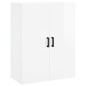 vidaXL Credenza Bianco Lucido 69,5x34x180 cm in Legno Multistrato vidaXL Credenza Bianco Lucido 69,5x34x180 cm in Legno Multistrato