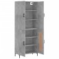 vidaXL Credenza Grigio Cemento 69,5x34x180 cm in Legno Multistrato vidaXL Credenza Grigio Cemento 69,5x34x180 cm in Legno Multistrato