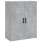 vidaXL Credenza Grigio Cemento 69,5x34x180 cm in Legno Multistrato vidaXL Credenza Grigio Cemento 69,5x34x180 cm in Legno Multistrato