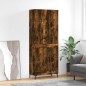 vidaXL Credenza Rovere Fumo 69,5x34x180 cm in Legno Multistrato vidaXL Credenza Rovere Fumo 69,5x34x180 cm in Legno Multistrato