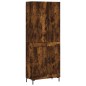 vidaXL Credenza Rovere Fumo 69,5x34x180 cm in Legno Multistrato vidaXL Credenza Rovere Fumo 69,5x34x180 cm in Legno Multistrato