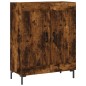 vidaXL Credenza Rovere Fumo 69,5x34x180 cm in Legno Multistrato vidaXL Credenza Rovere Fumo 69,5x34x180 cm in Legno Multistrato