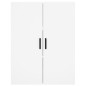 vidaXL Credenza Bianca 69,5x34x180 cm in Legno Multistrato vidaXL Credenza Bianca 69,5x34x180 cm in Legno Multistrato
