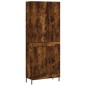 vidaXL Credenza Rovere Fumo 69,5x34x180 cm in Legno Multistrato vidaXL Credenza Rovere Fumo 69,5x34x180 cm in Legno Multistrato
