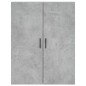 vidaXL Credenza Grigio Cemento 69,5x34x180 cm in Legno Multistrato