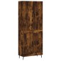 vidaXL Credenza Rovere Fumo 69,5x34x180 cm in Legno Multistrato vidaXL Credenza Rovere Fumo 69,5x34x180 cm in Legno Multistrato