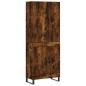 vidaXL Credenza Rovere Fumo 69,5x34x180 cm in Legno Multistrato vidaXL Credenza Rovere Fumo 69,5x34x180 cm in Legno Multistrato