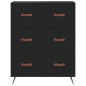 vidaXL Credenza Nera 69,5x34x180 cm in Legno Multistrato vidaXL Credenza Nera 69,5x34x180 cm in Legno Multistrato