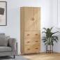 vidaXL Credenza Rovere Sonoma 69,5x34x180 cm in Legno Multistrato vidaXL Credenza Rovere Sonoma 69,5x34x180 cm in Legno Multistrato