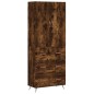 vidaXL Credenza Rovere Fumo 69,5x34x180 cm in Legno Multistrato vidaXL Credenza Rovere Fumo 69,5x34x180 cm in Legno Multistrato