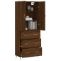vidaXL Credenza Rovere Marrone 69,5x34x180 cm in Legno Multistrato vidaXL Credenza Rovere Marrone 69,5x34x180 cm in Legno Multistrato