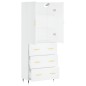 vidaXL Credenza Bianca 69,5x34x180 cm in Legno Multistrato vidaXL Credenza Bianca 69,5x34x180 cm in Legno Multistrato