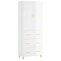 vidaXL Credenza Bianco Lucido 69,5x34x180 cm in Legno Multistrato vidaXL Credenza Bianco Lucido 69,5x34x180 cm in Legno Multistrato