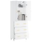 vidaXL Credenza Bianco Lucido 69,5x34x180 cm in Legno Multistrato vidaXL Credenza Bianco Lucido 69,5x34x180 cm in Legno Multistrato