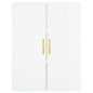 vidaXL Credenza Bianco Lucido 69,5x34x180 cm in Legno Multistrato vidaXL Credenza Bianco Lucido 69,5x34x180 cm in Legno Multistrato