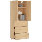 vidaXL Credenza Rovere Sonoma 69,5x34x180 cm in Legno Multistrato vidaXL Credenza Rovere Sonoma 69,5x34x180 cm in Legno Multistrato