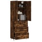 vidaXL Credenza Rovere Fumo 69,5x34x180 cm in Legno Multistrato vidaXL Credenza Rovere Fumo 69,5x34x180 cm in Legno Multistrato