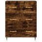 vidaXL Credenza Rovere Fumo 69,5x34x180 cm in Legno Multistrato vidaXL Credenza Rovere Fumo 69,5x34x180 cm in Legno Multistrato