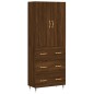 vidaXL Credenza Rovere Marrone 69,5x34x180 cm in Legno Multistrato vidaXL Credenza Rovere Marrone 69,5x34x180 cm in Legno Multistrato