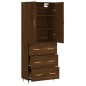 vidaXL Credenza Rovere Marrone 69,5x34x180 cm in Legno Multistrato vidaXL Credenza Rovere Marrone 69,5x34x180 cm in Legno Multistrato