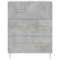 vidaXL Credenza Grigio Cemento 69,5x34x180 cm in Legno Multistrato vidaXL Credenza Grigio Cemento 69,5x34x180 cm in Legno Multistrato