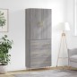 vidaXL Credenza Grigio Sonoma 69,5x34x180 cm in Legno Multistrato vidaXL Credenza Grigio Sonoma 69,5x34x180 cm in Legno Multistrato