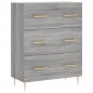 vidaXL Credenza Grigio Sonoma 69,5x34x180 cm in Legno Multistrato vidaXL Credenza Grigio Sonoma 69,5x34x180 cm in Legno Multistrato