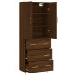 vidaXL Credenza Rovere Marrone 69,5x34x180 cm in Legno Multistrato vidaXL Credenza Rovere Marrone 69,5x34x180 cm in Legno Multistrato
