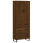 vidaXL Credenza Rovere Marrone 69,5x34x180 cm in Legno Multistrato vidaXL Credenza Rovere Marrone 69,5x34x180 cm in Legno Multistrato