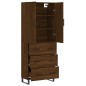 vidaXL Credenza Rovere Marrone 69,5x34x180 cm in Legno Multistrato vidaXL Credenza Rovere Marrone 69,5x34x180 cm in Legno Multistrato