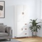 vidaXL Credenza Bianca 69,5x34x180 cm in Legno Multistrato vidaXL Credenza Bianca 69,5x34x180 cm in Legno Multistrato