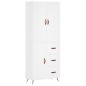 vidaXL Credenza Bianca 69,5x34x180 cm in Legno Multistrato vidaXL Credenza Bianca 69,5x34x180 cm in Legno Multistrato