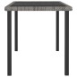 Tavolo da Pranzo da Giardino Grigio 140x70x73 cm in Polyrattan Tavolo da Pranzo da Giardino Grigio 140x70x73 cm in Polyrattan