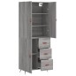 vidaXL Credenza Grigio Sonoma 69,5x34x180 cm in Legno Multistrato vidaXL Credenza Grigio Sonoma 69,5x34x180 cm in Legno Multistrato