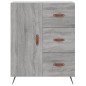 vidaXL Credenza Grigio Sonoma 69,5x34x180 cm in Legno Multistrato vidaXL Credenza Grigio Sonoma 69,5x34x180 cm in Legno Multistrato